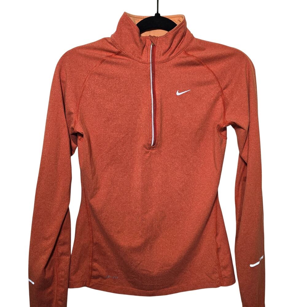 Nike Element Womens 1/2 Zip pullover Jacket Dri-Fit Reflective Running Stretch